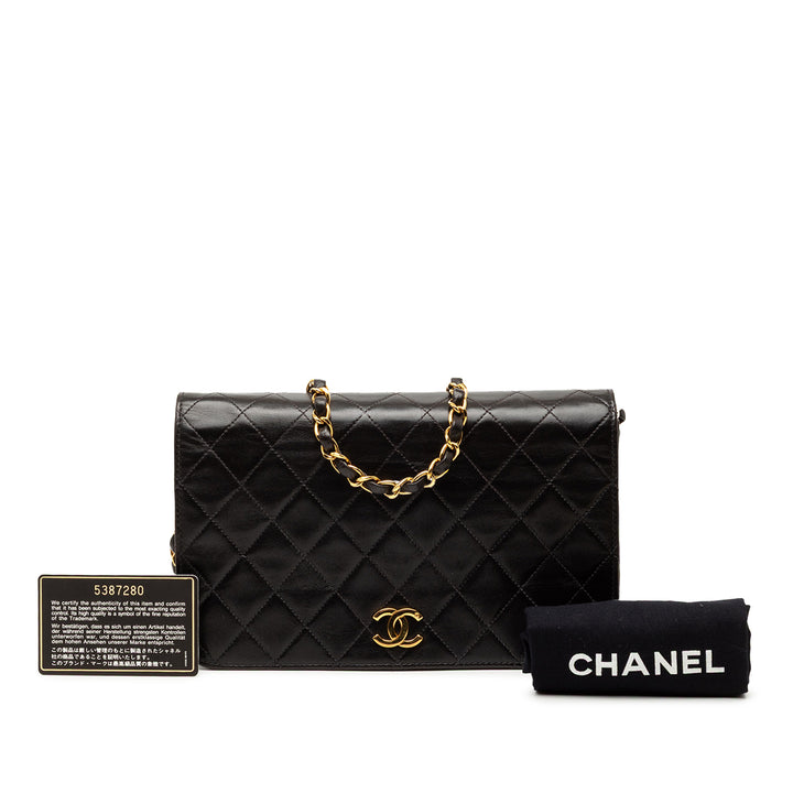Chanel CC Matelassé Cuir d’agneau Rabat intégral