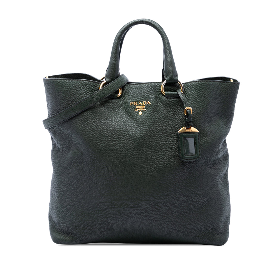 Prada Vitello Daino Open Convertible Cabas