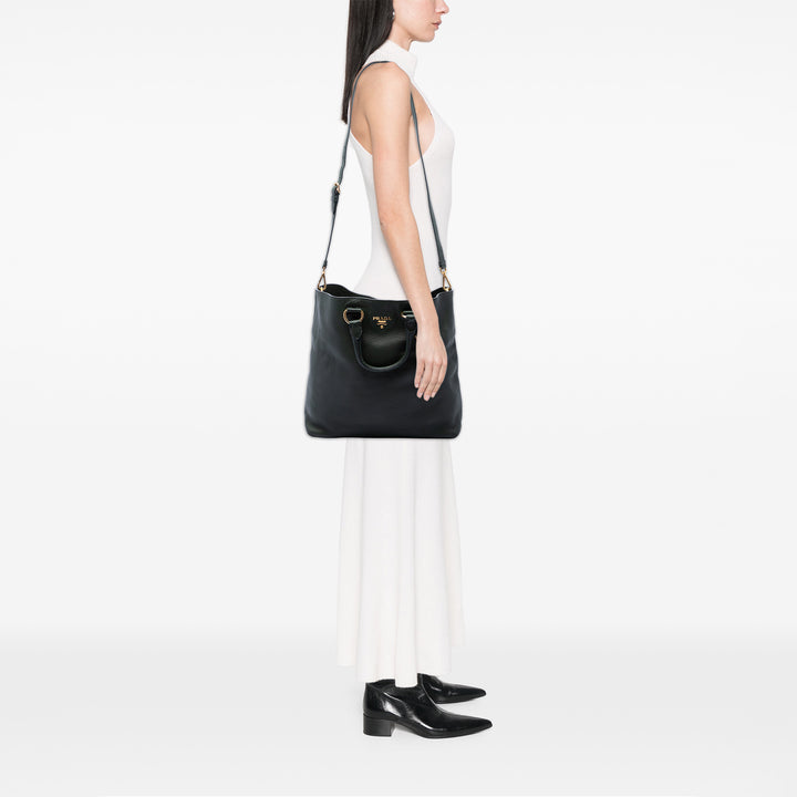 Prada Vitello Daino Open Convertible Cabas
