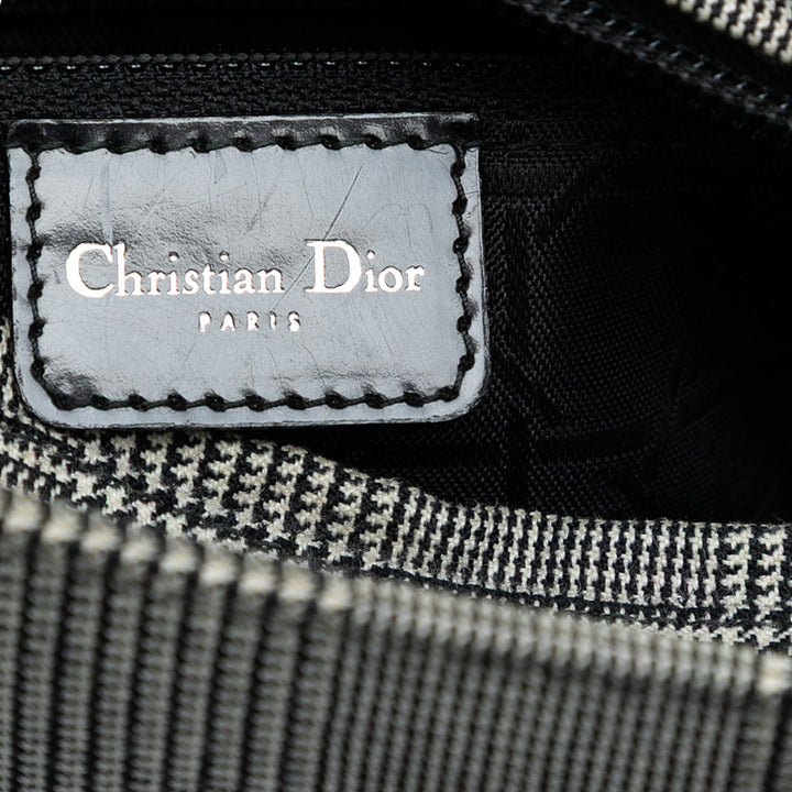 Dior Medium Toile Houndstooth Lady Dior