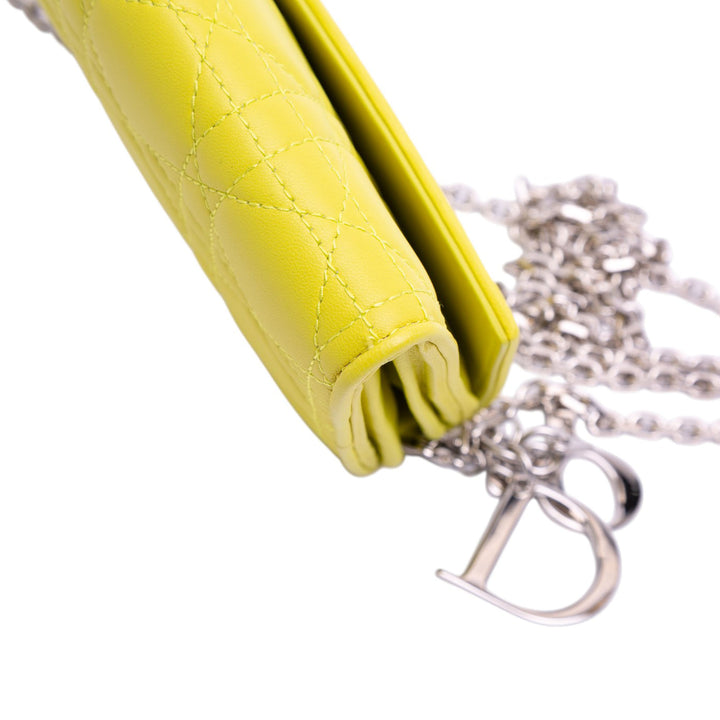Dior Cuir d’agneau Cannage Lady Dior Wallet on Chain – GABY PARIS Authentique