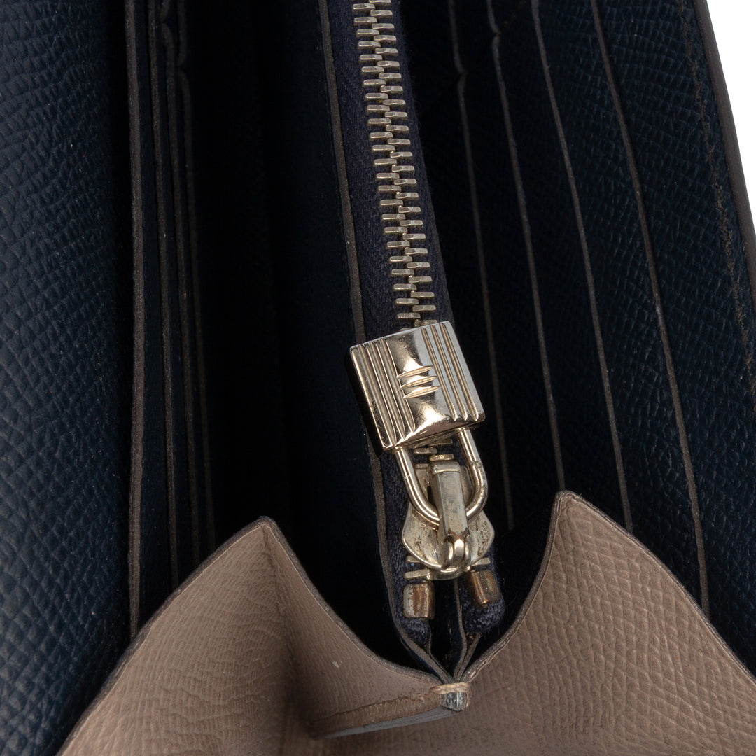 Hermès Epsom Kelly Longue Wallet Marron