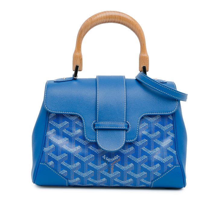 Mini Goyardine Saigon Souple Blue - Gaby Paris