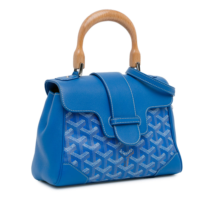 Mini Goyardine Saigon Souple Blue - Gaby Paris