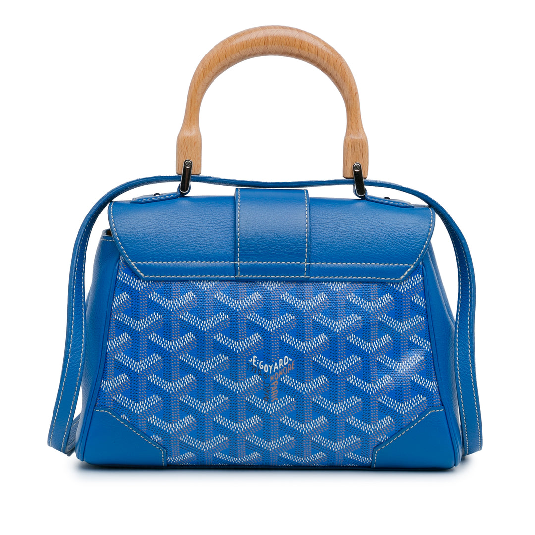 Mini Goyardine Saigon Souple Blue - Gaby Paris