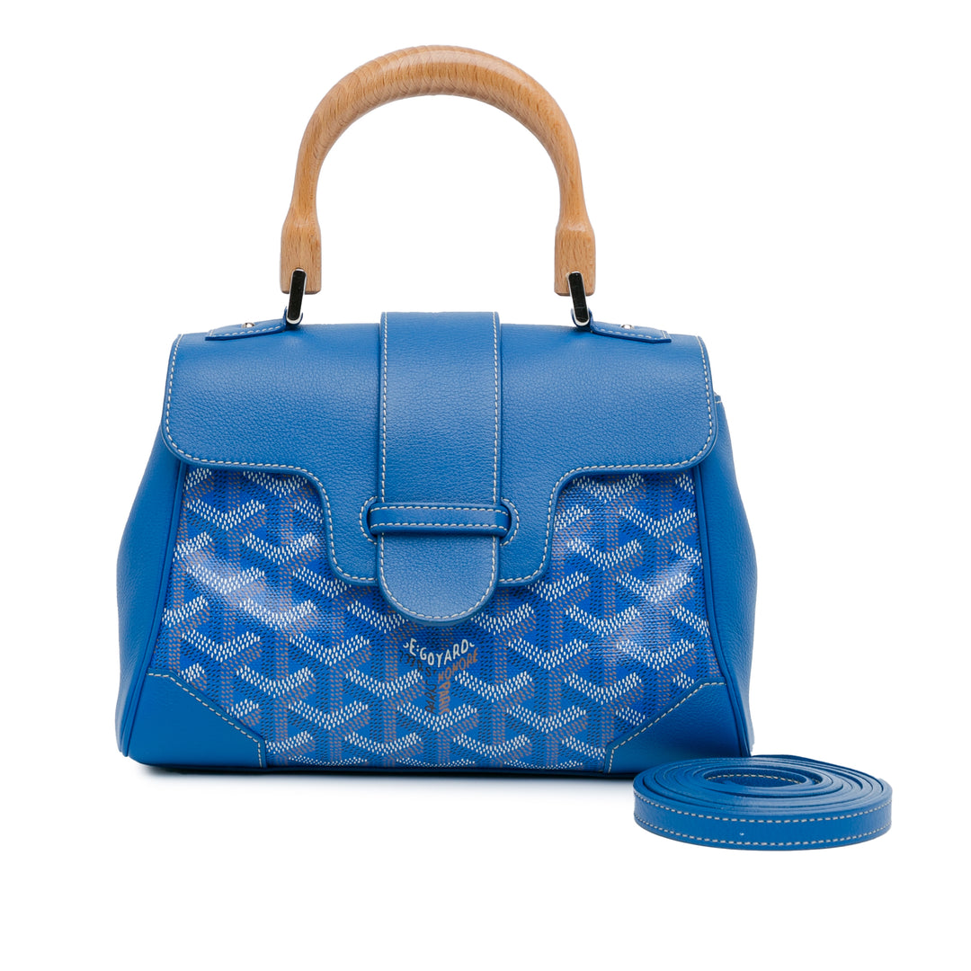 Mini Goyardine Saigon Souple Blue - Gaby Paris