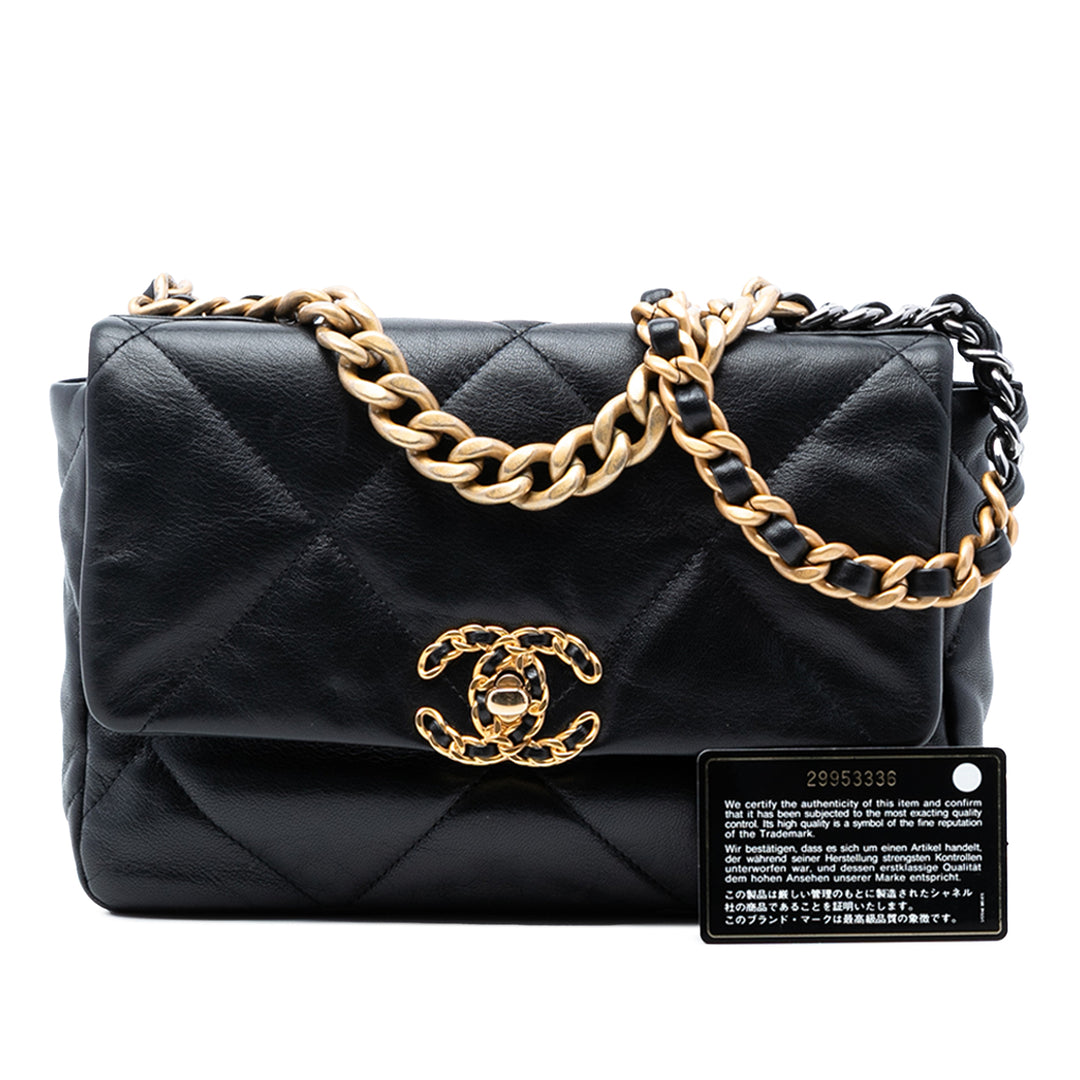 Chanel Medium Cuir d’agneau 19 à rabat