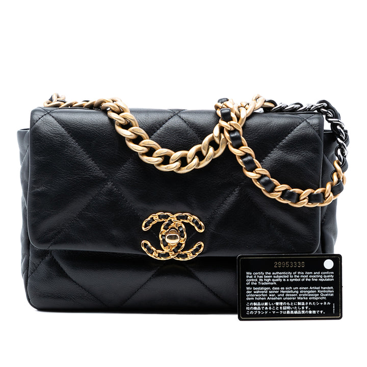 Chanel Medium Cuir d’agneau 19 à rabat