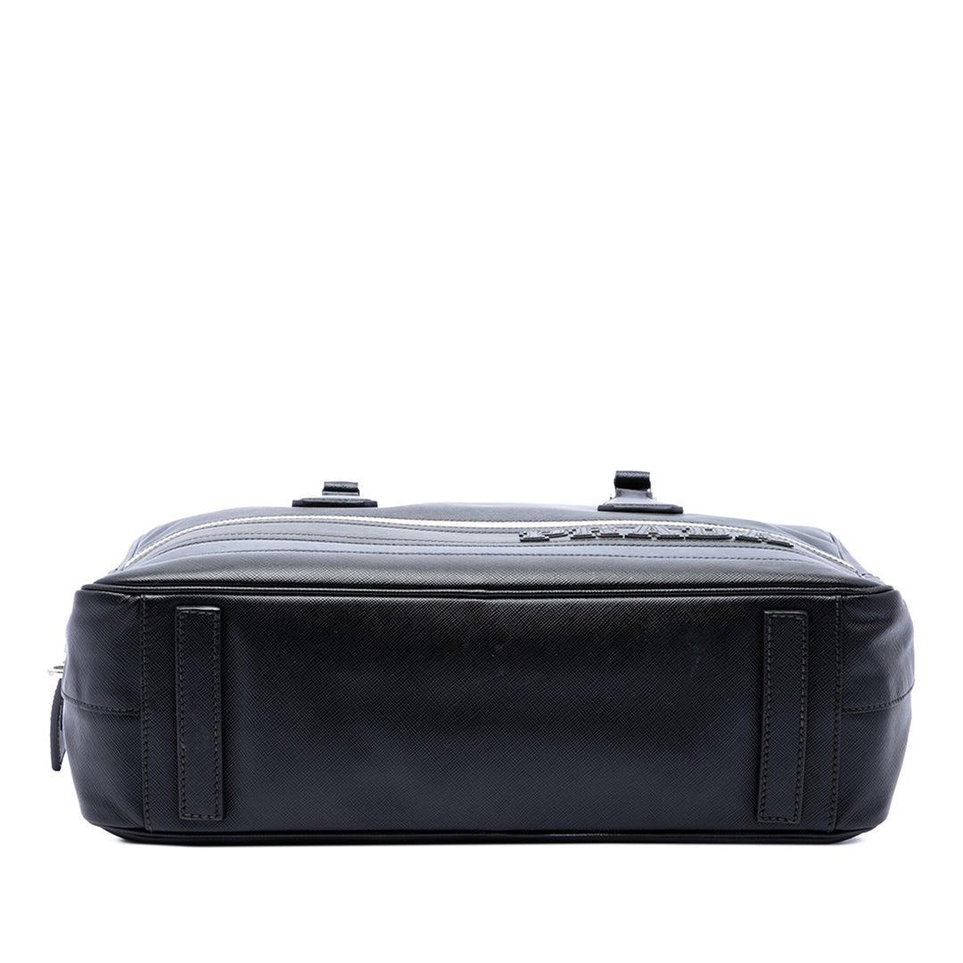 Prada Porte-documents Lux Letterman Saffiano Noir – vue 3 – GABY PARIS