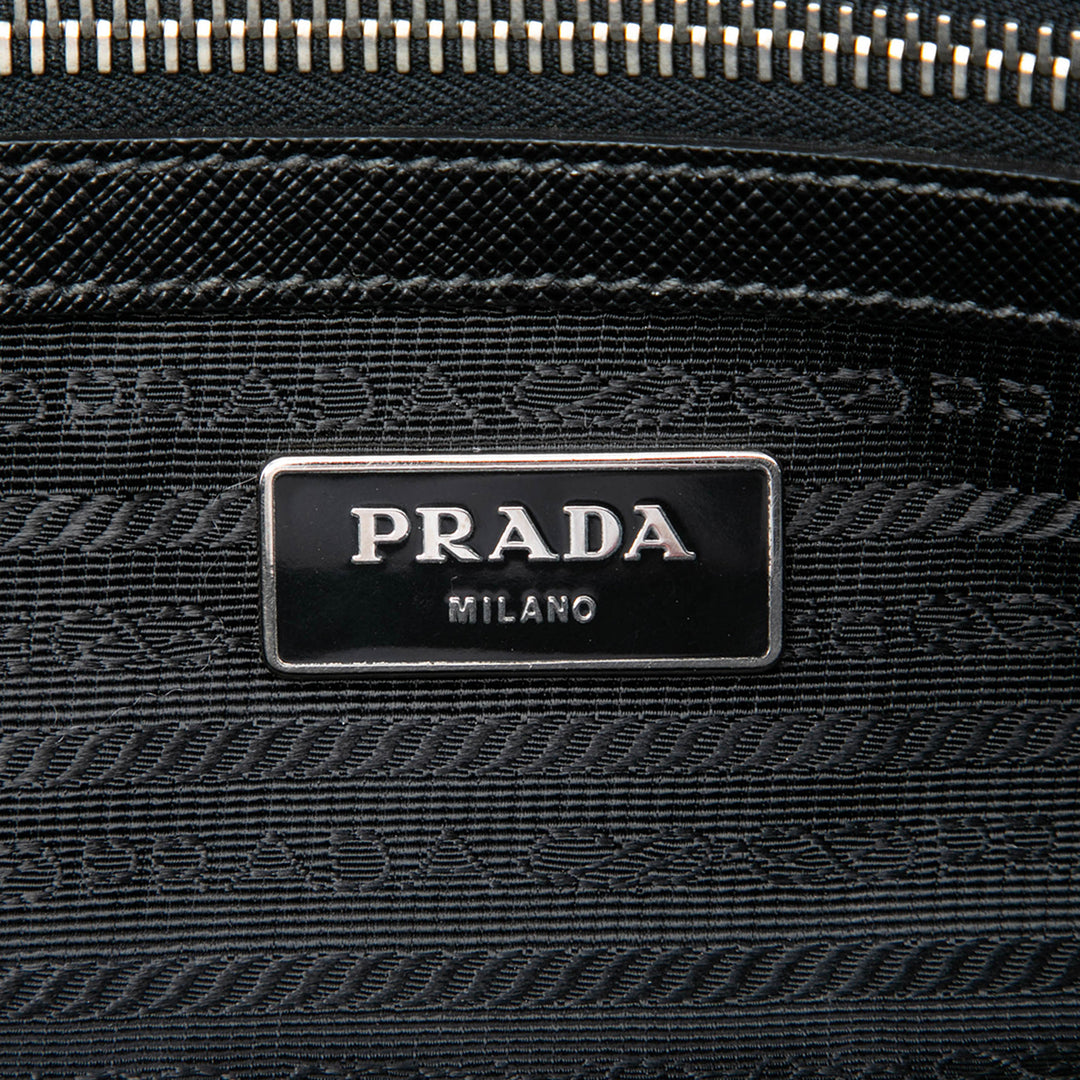 Prada Porte-documents Lux Letterman Saffiano Noir – vue 5 – GABY PARIS