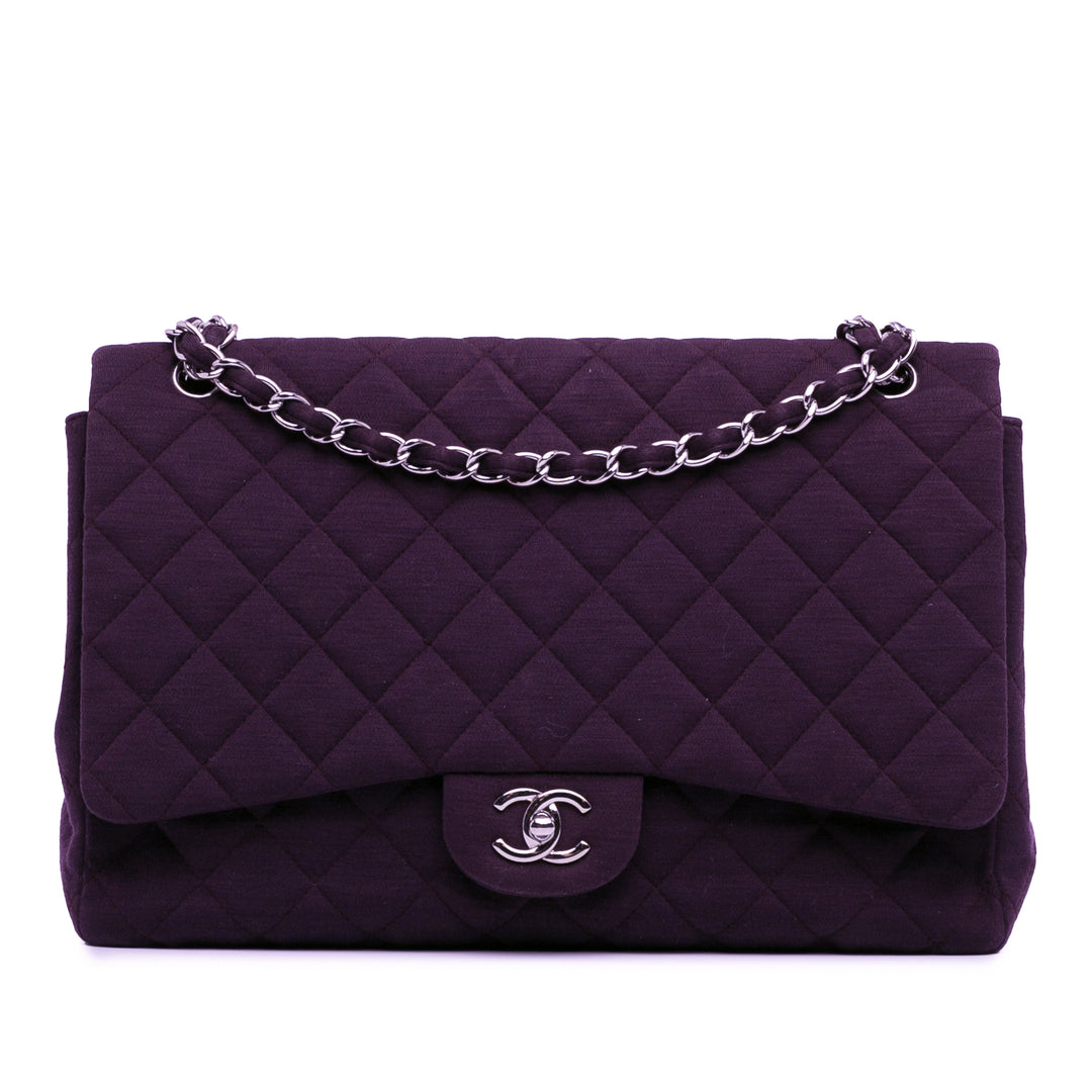 Maxi Classic Jersey Single Flap Purple - Gaby Paris