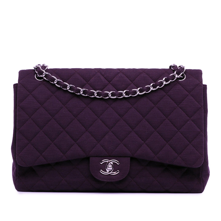 Maxi Classic Jersey Single Flap Purple - Gaby Paris