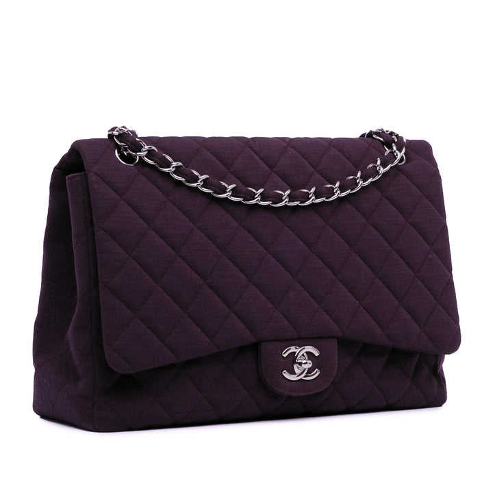 Maxi Classic Jersey Single Flap Purple - Gaby Paris