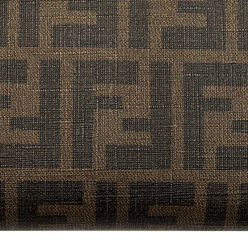 Zucca Coated Canvas Zip Around Long Wallet Brown - Gaby Paris