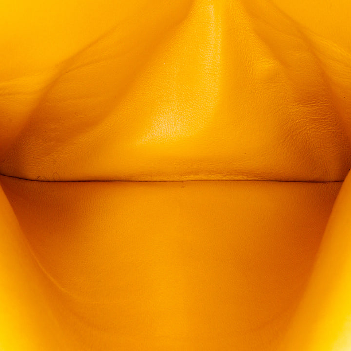 Small Classic Lambskin Double Flap Yellow - Gaby Paris