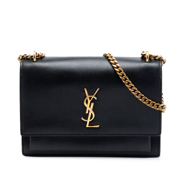 Saint Laurent Medium Cuir de veau Monogram Sunset Sac porté croisé