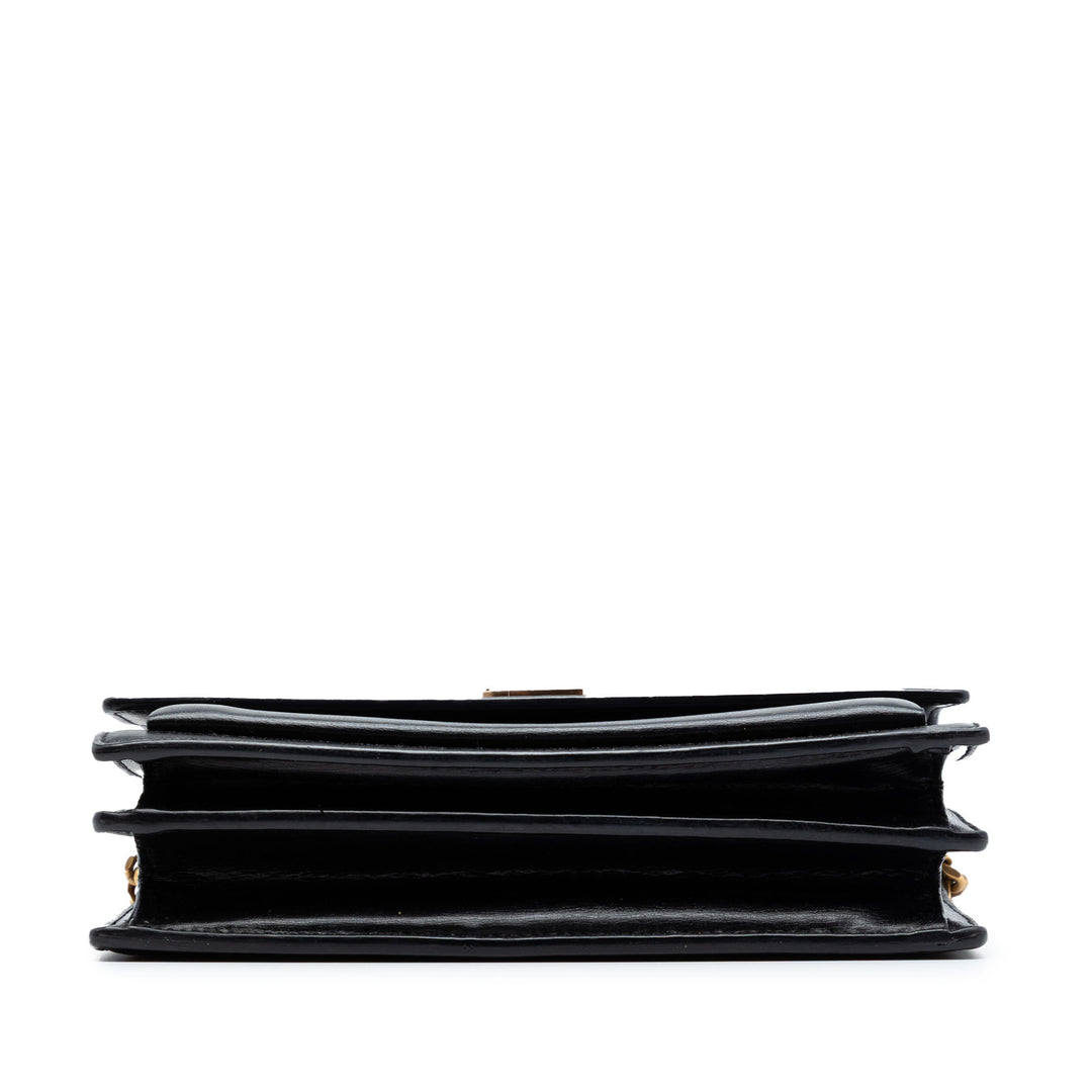 Saint Laurent Medium Cuir de veau Monogram Sunset Sac porté croisé