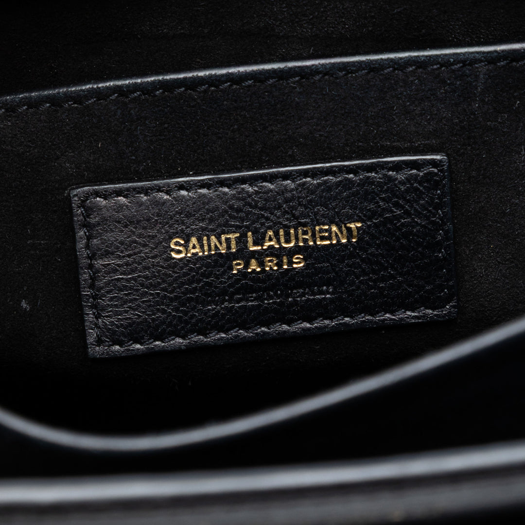 Saint Laurent Medium Cuir de veau Monogram Sunset Sac porté croisé