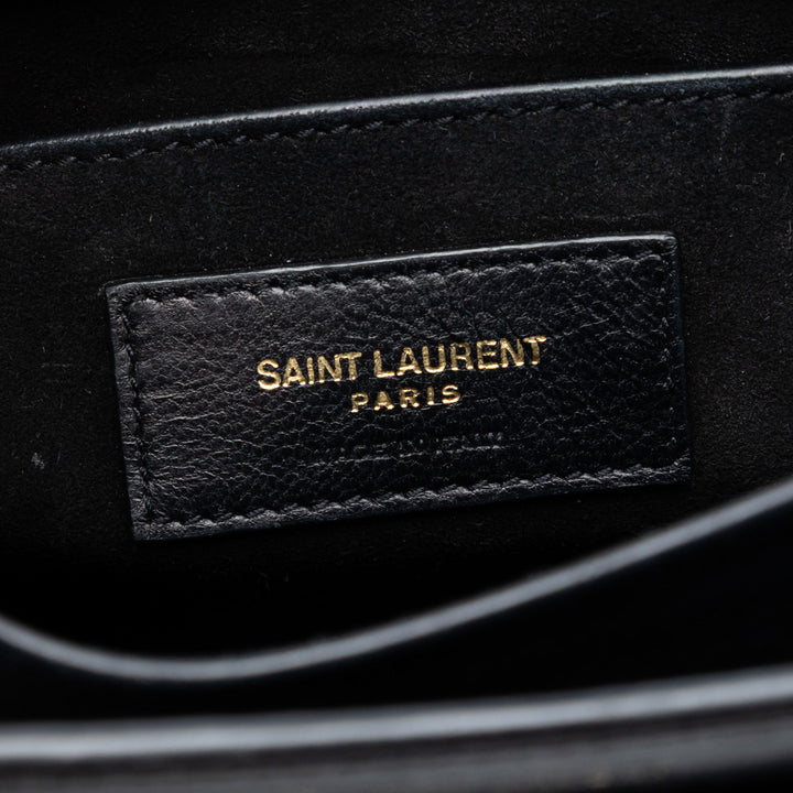 Saint Laurent Medium Cuir de veau Monogram Sunset Sac porté croisé
