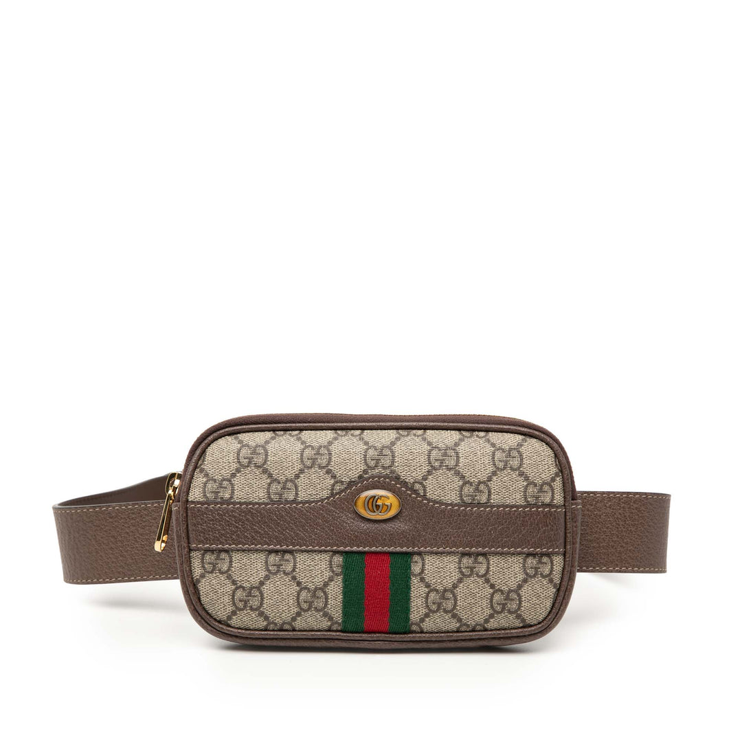 Gucci Small GG Supreme Web Ophidia Sac ceinture