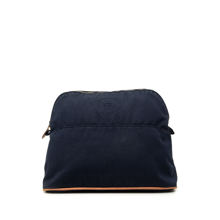 Hermès Pochette Bolide Trousse De Voyage GM Bleu – vue principale – GABY PARIS
