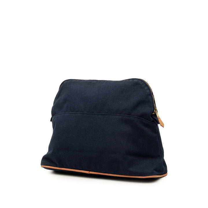 Hermès Pochette Bolide Trousse De Voyage GM Bleu – vue 2 – GABY PARIS