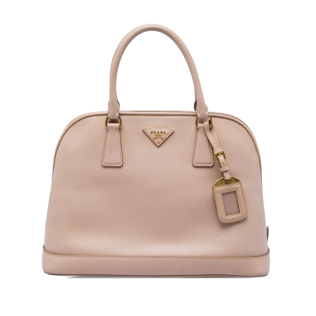 Prada Sac à main Lux Open Promenade Saffiano Grand Rose – vue principale – GABY PARIS