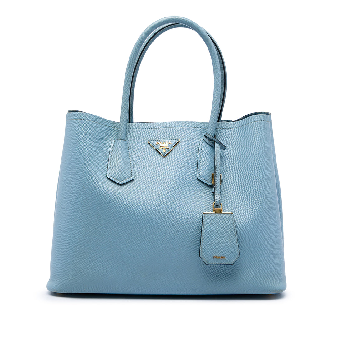 Prada Double Sac Grand Cuir Saffiano