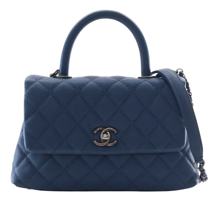 Chanel Matelassé Coco sac à Mini Cuir caviar