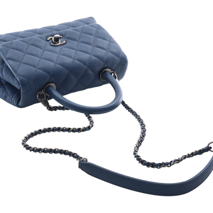 Chanel Matelassé Coco sac à Mini Cuir caviar