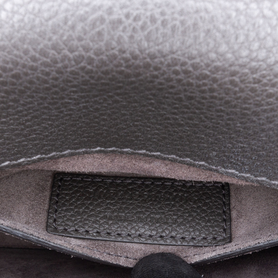 Medium Grained Calfskin Monogram Sunset Crossbody Gray - Gaby Paris