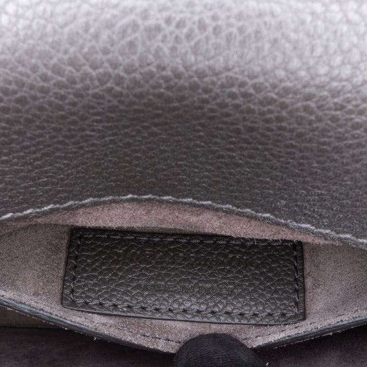 Medium Grained Calfskin Monogram Sunset Crossbody Gray - Gaby Paris