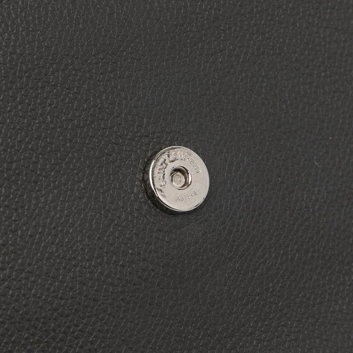 Medium Grained Calfskin Monogram Sunset Crossbody Gray - Gaby Paris