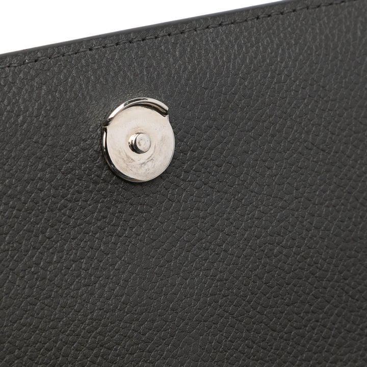 Medium Grained Calfskin Monogram Sunset Crossbody Gray - Gaby Paris