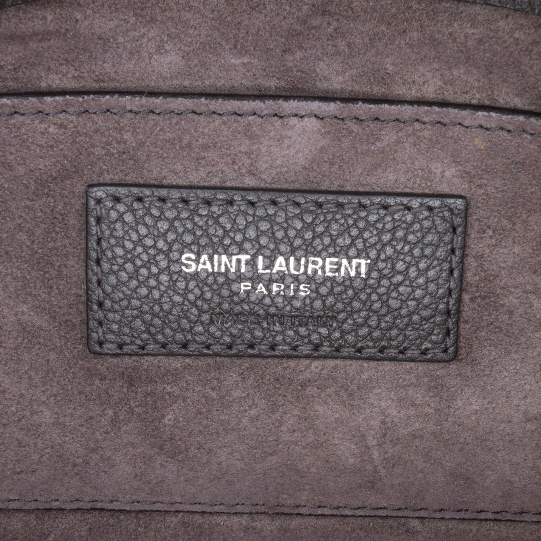Medium Grained Calfskin Monogram Sunset Crossbody Gray - Gaby Paris