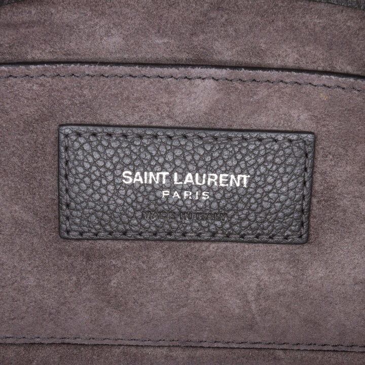 Medium Grained Calfskin Monogram Sunset Crossbody Gray - Gaby Paris