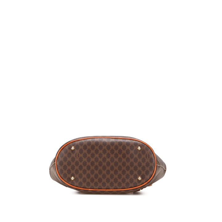 Macadam Coated Canvas Tote Brown - Gaby Paris