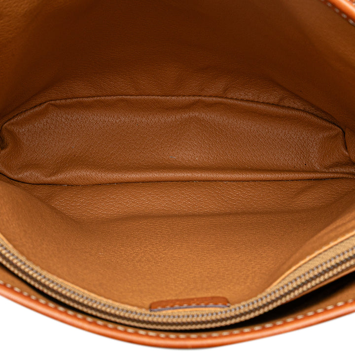 Macadam Coated Canvas Tote Brown - Gaby Paris