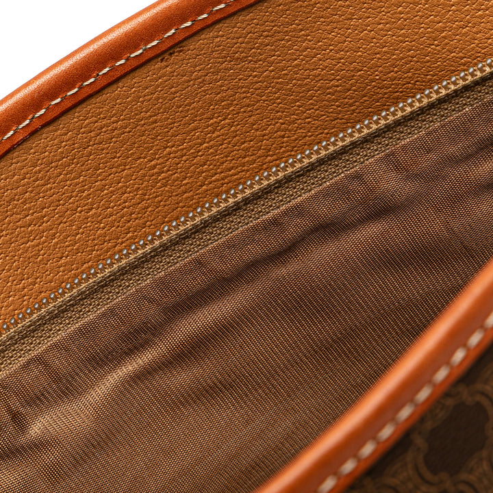 Macadam Coated Canvas Tote Brown - Gaby Paris