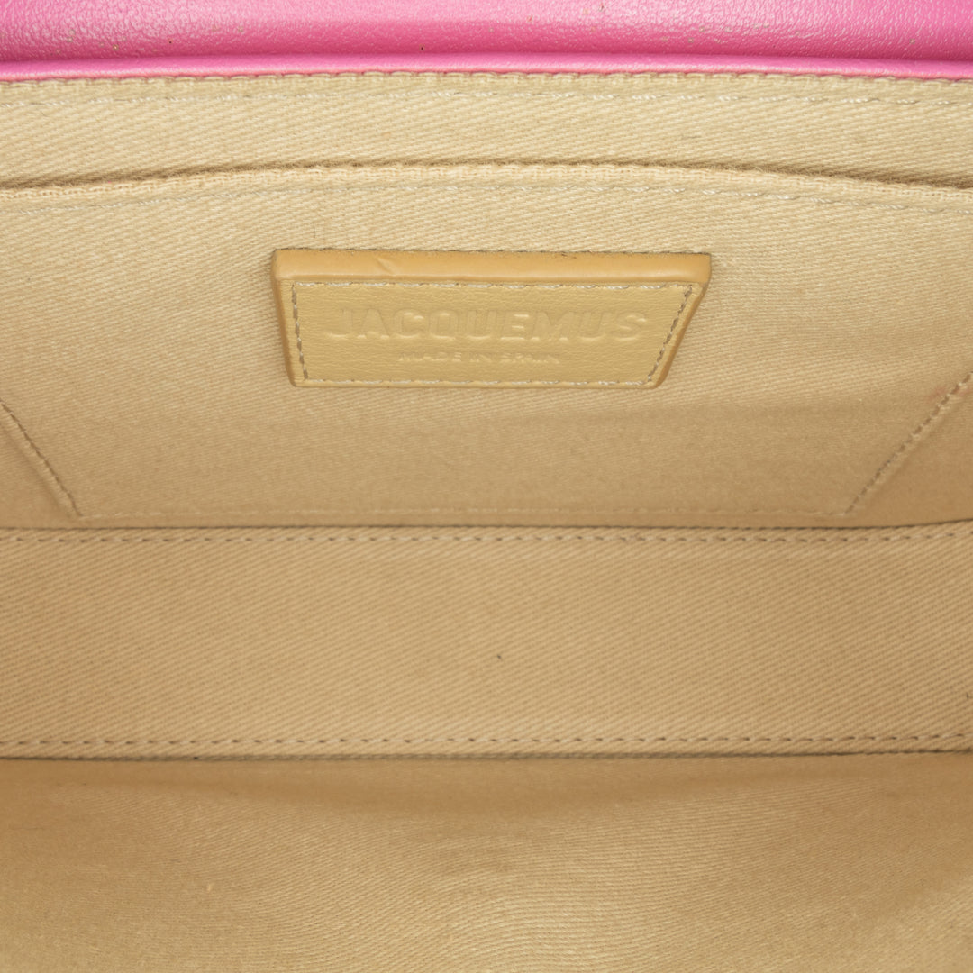 Calfskin Le Carinu Shoulder Bag Pink - Gaby Paris