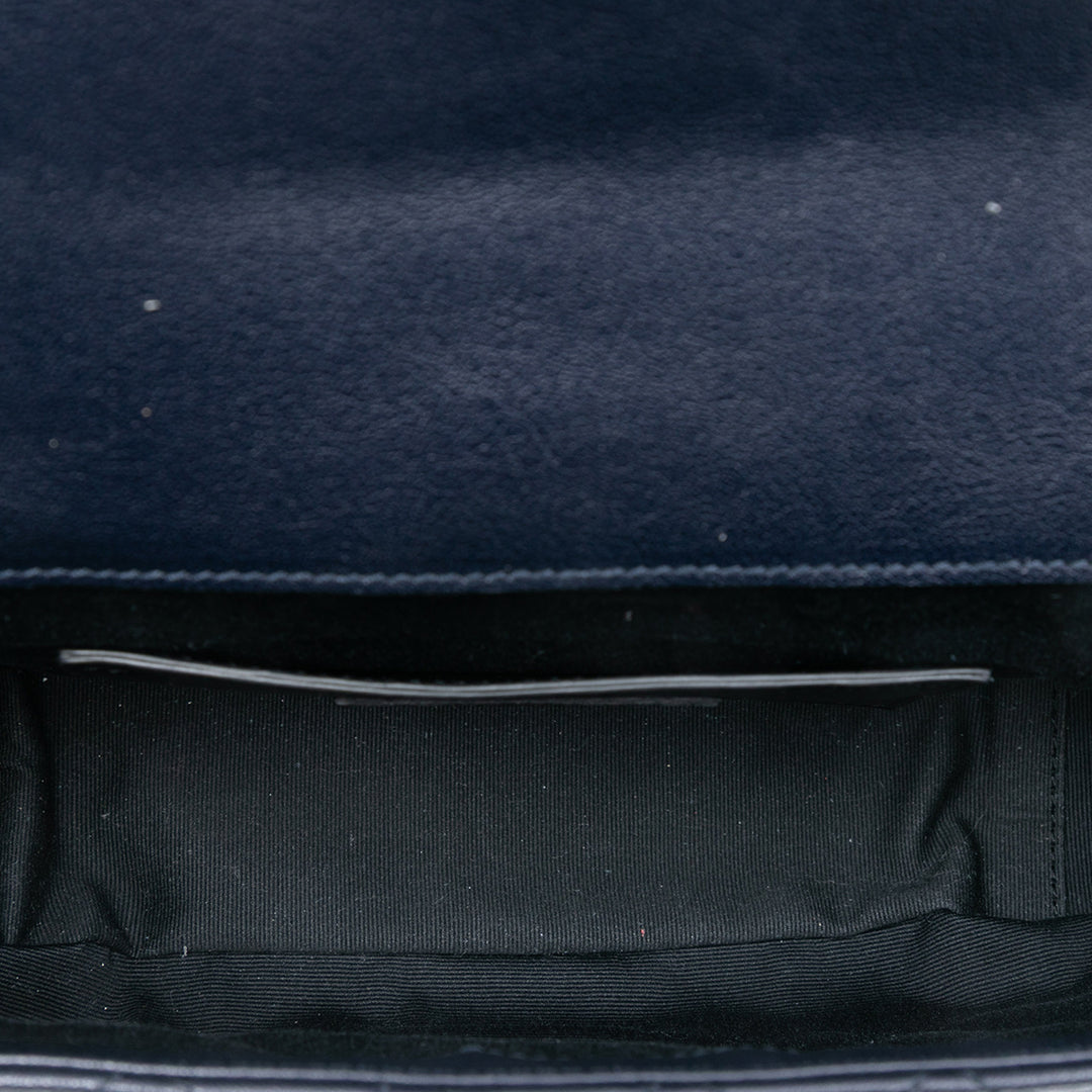 Saint Laurent Medium Tricolor Sheepskin Triquilt Monogram College Sac