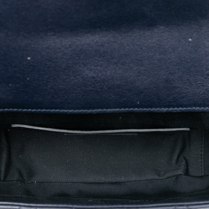 Saint Laurent Medium Tricolor Sheepskin Triquilt Monogram College Sac