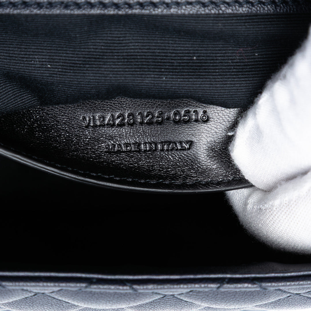 Saint Laurent Medium Tricolor Sheepskin Triquilt Monogram College Sac