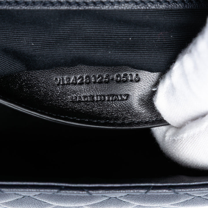 Saint Laurent Medium Tricolor Sheepskin Triquilt Monogram College Sac