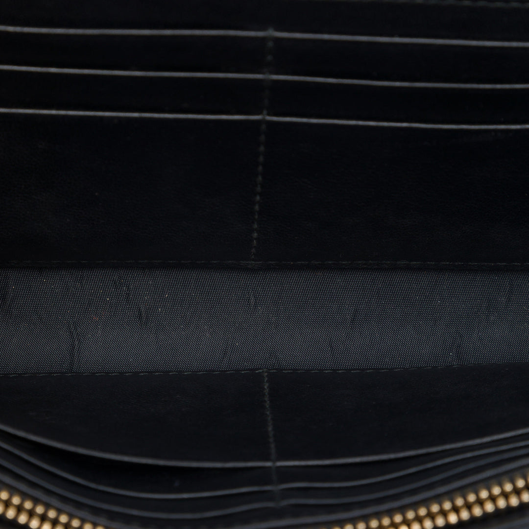 Dior Sac à main Cannage Lady Dior Wallet on Chain Cuir d'agneau Noir – vue 4 – GABY PARIS