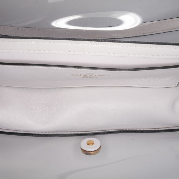 Valentino PVC VLogo Loco Sac cartable Blanc – GABY PARIS Authentique