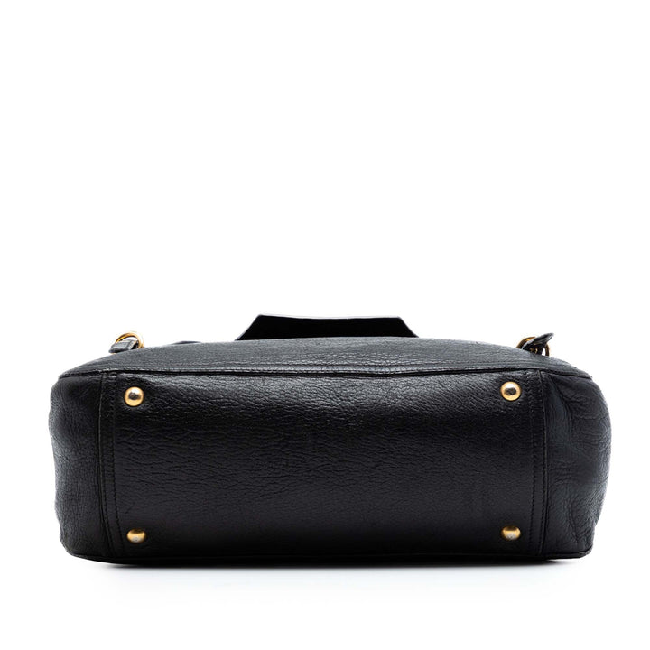 Miu Miu Cervo Deerskin Buckles East West Sac