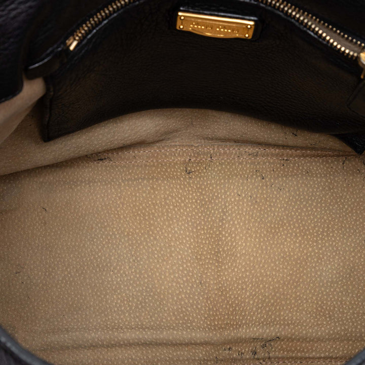 Miu Miu Cervo Deerskin Buckles East West Sac