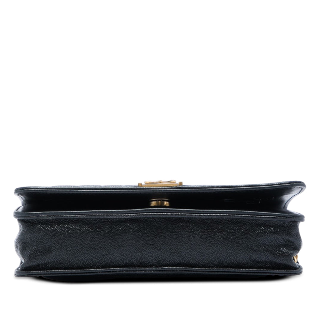 Chanel Matelassé Boy Wallet on Chain Cuir caviar