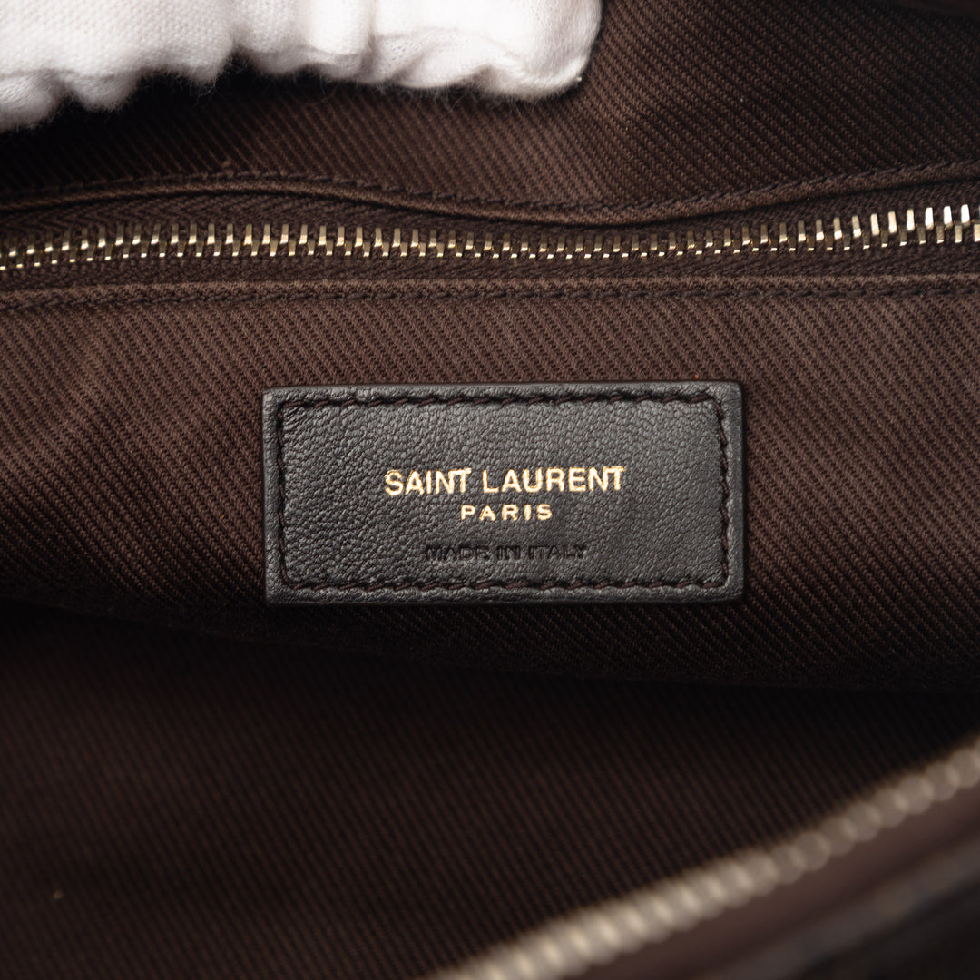 Saint Laurent Le Monogramme Coated Toile Sac bandoulière